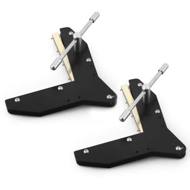 Imagem de Braçadeiras de esquadria de liga de alumínio compatíveis com marcenaria/grampos de canto adequados para fazer revestimento de janela, caixa de porta, molduras de fotos, acabamento de armário (2 peças)