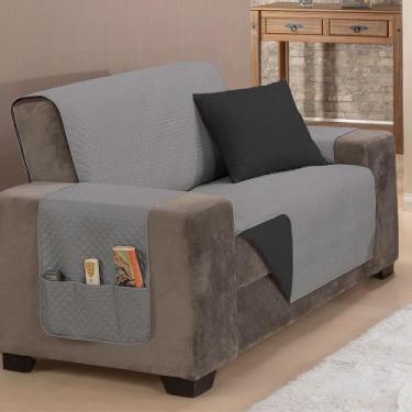 Imagem de Capa Protetora de Sofá Padrão 2 Lugares Impermeável Dupla Face - MR EN