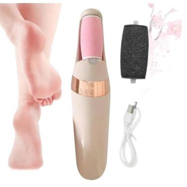 Imagem de Esfoliador elétrico para os pés - Esfoliador portátil para os pés Esfoliador portátil alimentado por bateria USB (Nude)