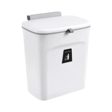 Imagem de Lixeira Grande Montada Na Parede 7/9L Lixeira De Banheiro De Cozinha C
