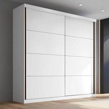 Imagem de Guarda Roupa Casal 219cm 2 Portas de Correr e 6 Prateleiras - Mambel Q