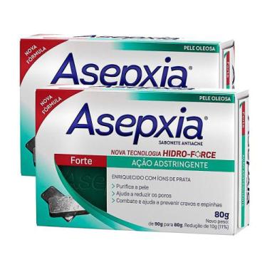 Imagem de Sabonete Asepxia Fórmula Forte 80g  Kit com duas unidades