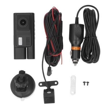 Imagem de 3 canais DASH CAM PROFISSIONAL WiFi suporta Detecção de Movimento 2,0 polegadas Rotatável 1080p HD Night Versão Tripla Câmera Recorder Driving Recorder