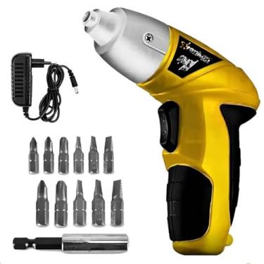 Imagem de Parafusadeira Sem Fio 4.8v Bivolt Com Carregador C/ 11 Bits
