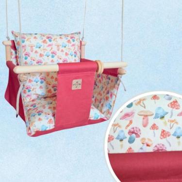 Imagem de Balanço de tecido para bebê - Caju Inventos, Coral