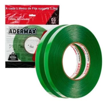 Imagem de Kit 2 Fita Dupla Face Adesiva EXTRA Forte 5MM X 20M XT080 Adere