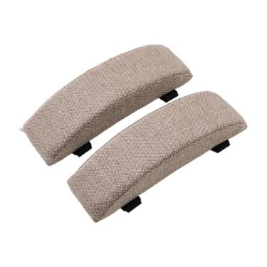 Imagem de Esquirla Almofada para apoio de braço de cadeira de escritório, almofada para apoio de braço de cadeira de mesa, capa lavável, ergonômica espessa para, Cáqui
