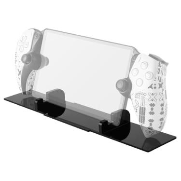 Imagem de CaSZLUTION Base De Suporte Para Controle Remoto Do Playstation Portal 5, Acrílico Mesa Compatível Com Console Portátil Ps5, Teclado, Ipad 9,7" (Preto)