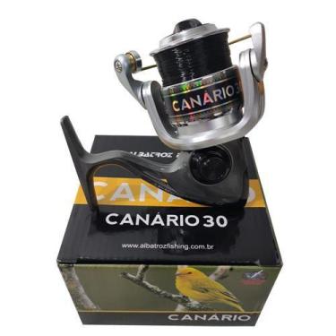 Imagem de Molinete Canario 30 Com Linha - Albatroz Fishing, Preto