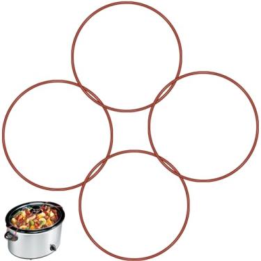 Imagem de FOWSRHRG 4 Peças De Elástico Para Trava Tampa, Compatível Com Panela Elétrica Hamilton Beach 6, 7 E 8 Litros (Vermelho)