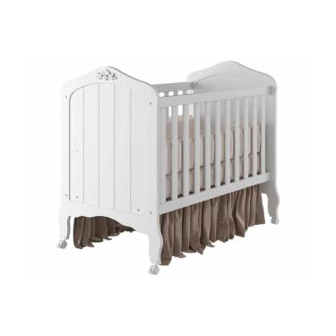 Imagem de Berço - Mini Cama Infantil Harmonia 2 Em 1 Branco - Permóbili Baby