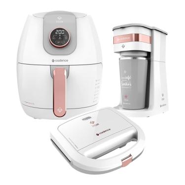 Imagem de Kit Cadence Dream Rosé Gold - Fritadeira - Cafeteira - Sanduicheira