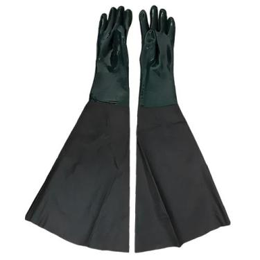 Imagem de Luva Pvc 80 Cm Jato Areia - HANDSCHUHE