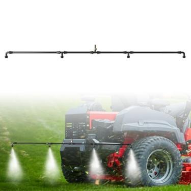 Imagem de Varinha de pulverizador com 4 bocais, pulverizador de latão de encaixe, acessório de spray agrícola e gramado de cobertura ampla para tratores/UTVs