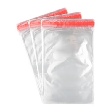 Imagem de 100 Saco Plástico Adesivado 20x30+5 – Transparente, Resistente e com Adesivo de Boa Fixação