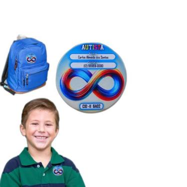 Imagem de Kit 2 Bottons Identificação Autistas E Pais Escreva Voce - Coleção Tea