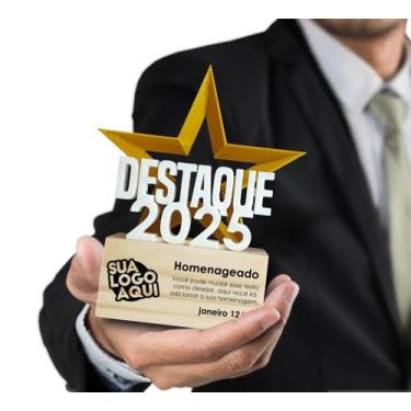 Imagem de Troféu " Destaque 2025" - 4 Dimension, 5 unidades
