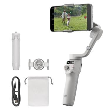 Imagem de DJI Osmo Mobile 6, Gimbal de telefone de 3 eixos, rastreamento de objetos, haste de extensão integrada, portátil e dobrável, estabilizador gimbal para iPhone, Android, YouTube TikTok Video, cinza