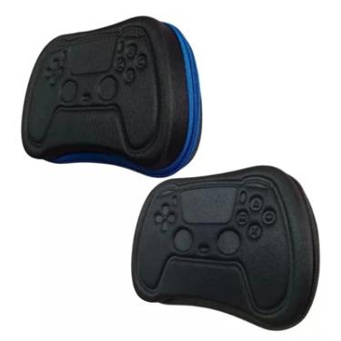 Imagem de 2 Case Estojo Capa Controle Playstation 5 Ps5 Bolsa Skin Cor:preto-azul