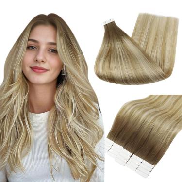 Imagem de Fita adesiva Full Shine para extensões de cabelo em 50 g e 45 cm, cor 27/6/60