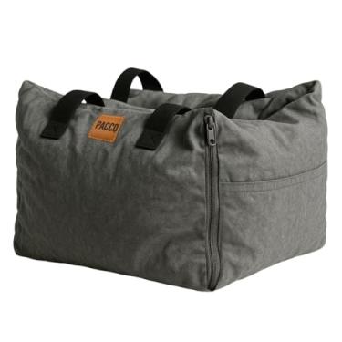 Imagem de Bolsa de Transporte Assento de Carro e Caminha Pet Impermeável Pequeno com Cinto de Segurança (Cinza)