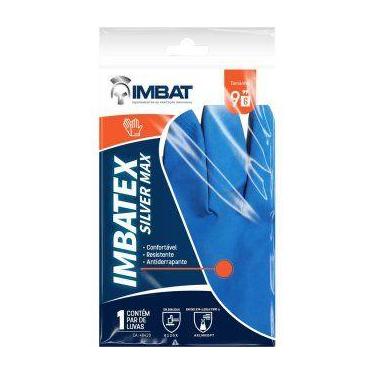 Imagem de Luva latex az.ant.der 9g imbat