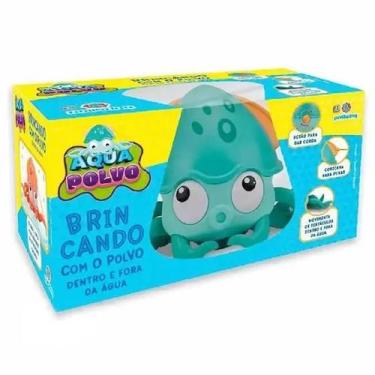 Imagem de Brinquedo Aqua Polvo Verde a Corda Terra e Agua - Polibrinq