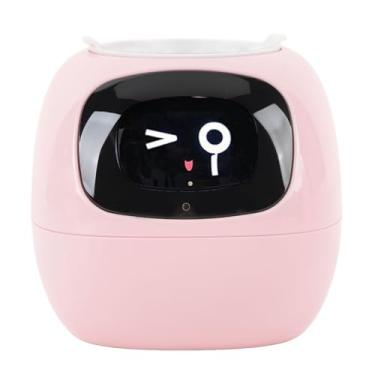 Imagem de Asixxsix Vaso de flores inteligente, vaso de plantas interativo com tanque de rega automática, porta-retratos digital, plantador inteligente para plantas de interior (Versão em inglês rosa)