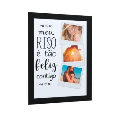 Imagem de Quadro com Foto dia dos namorados M6 - no-brand, Preto, 30X20 CM
