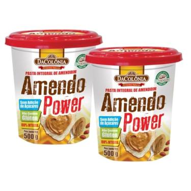 Imagem de Kit com 2 Unidades DaColônia Pasta de Amendoim Integral 100% Pura