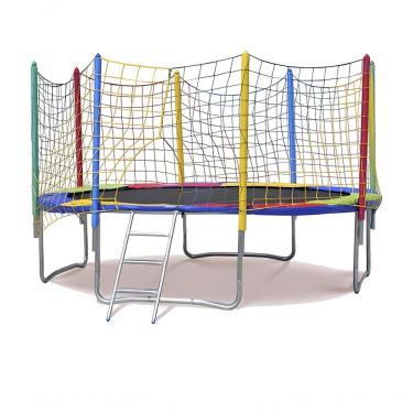 Imagem de Trampolim Cama Elástica Pula Pula 3,05m 3m Grande Reforçada Colorida Playground