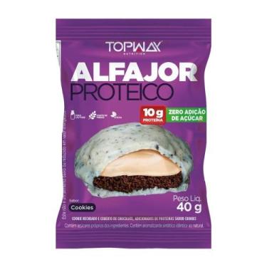 Imagem de Alfajor Proteico Topway Sabor Cookies 40g