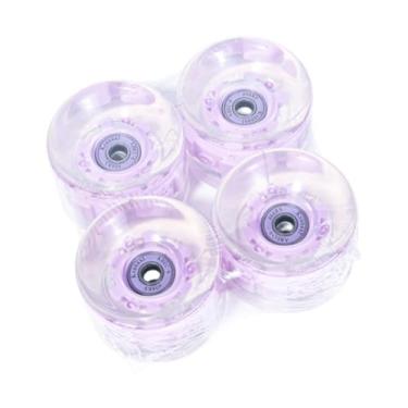 Imagem de Deevoka Rodas de skate de 4 peças, iluminam-se com as rodas longboard da ABEC-9 608RS RELAÇÕES, 65 mm, Tolet
