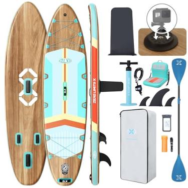 Imagem de ZLX Prancha De Stand Up Paddle Inflável Extra Grande 11'6" Com Assento, Deck Antiderrapante Estável E Acessórios Isup Premium - Mochila Portátil Bomba Atualizada Para Adultos, Todos Os Níveis Habili