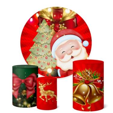 Imagem de Trio Capas Cilindro + Painel Sublimado Festa 1,50m Natal (K1NAT081)
