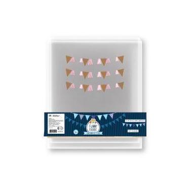 Imagem de Varal Decorativo Guirlanda de Tecido Juta e Renda com 3 Metros Rosa - 