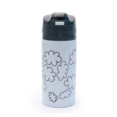 Imagem de Garrafa Infantil De Alumínio 580ml Com Canudo - Praticidade E Estilo Para Crianças