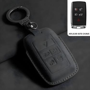 Imagem de Capa De Chave De Carro Em Camurça Land Rover Jaguar Para Range Rover E