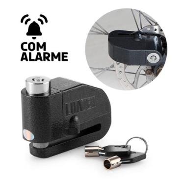 Imagem de Oferta Trava Cadeado De Freio Disco Com Alarme Sonoro Para Moto - Luat