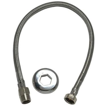 Imagem de Ligação Flexível Deca Malha Aço Inox 40 Cm - 4607C040