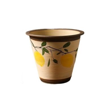 Imagem de Vasos de plantas Vasos de cerâmica chineses vintage pintados à mão para salas estar e artesanais requintados Jingdezhen