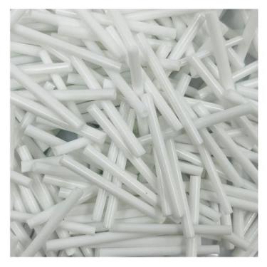 Imagem de Miçanga Canutilho Branco 30mm 50pçs Entremeio Artesanato Vidro 20g - M