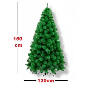 Imagem de Árvore Verde Pinheiro De Natal 1,50m Modelo Luxo 260 Galhos - D' Prese