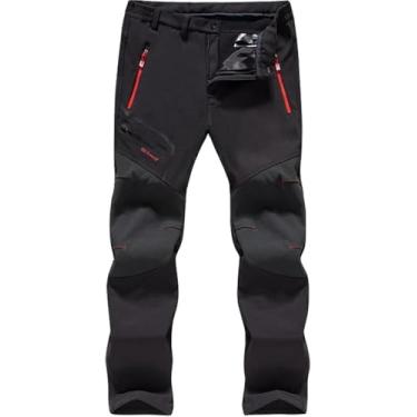 Imagem de Calças De Esqui Impermeáveis, Calças Soft Shell Para Casal, Calças De Caminhada Engrossadas De Lã Quente, Calças à Prova De Vento Ao Ar Livre, Calças De Neve De Inverno, Women's Purple, 6XL