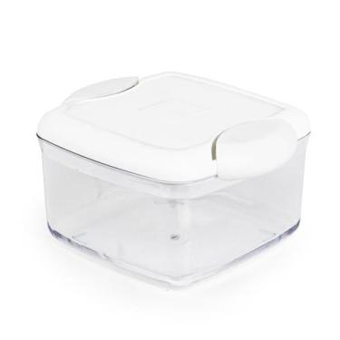 Imagem de Pote Hermético Multiuso Quadrado 1,3 Litros Acrílico Marmita - Plastut