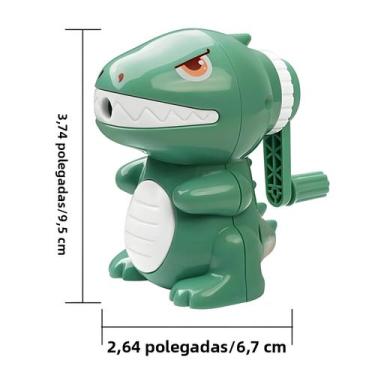 Imagem de Afiador De Lápis Manual Em Forma De Dinossauro, Afiamento Rápido Para 
