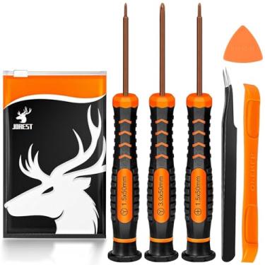 Imagem de JOREST Kit de chave de fenda para interruptor, conjunto de reparo de 6 peças com Triwing Y00, Y1, Phillips PH00, pinças, barra de cabra, prensa triangular, para Switch Lite, Controlador Joycon, Wii, Gameboy Advance SP, Gamecube