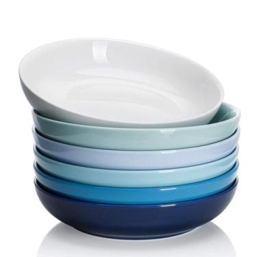 Imagem de Conjunto Pasta Bowls Sweese de 6 porcelanas de 650 ml para salada e ja