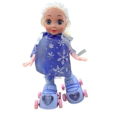 Imagem de Boneca de patins infantis Música brilhante Brinquedo de boneca de meni
