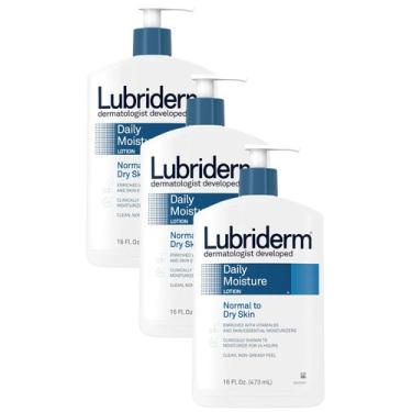 Imagem de Loção Hidratante Hidratante Diária Lubriderm 480 ml (pacote com 3)